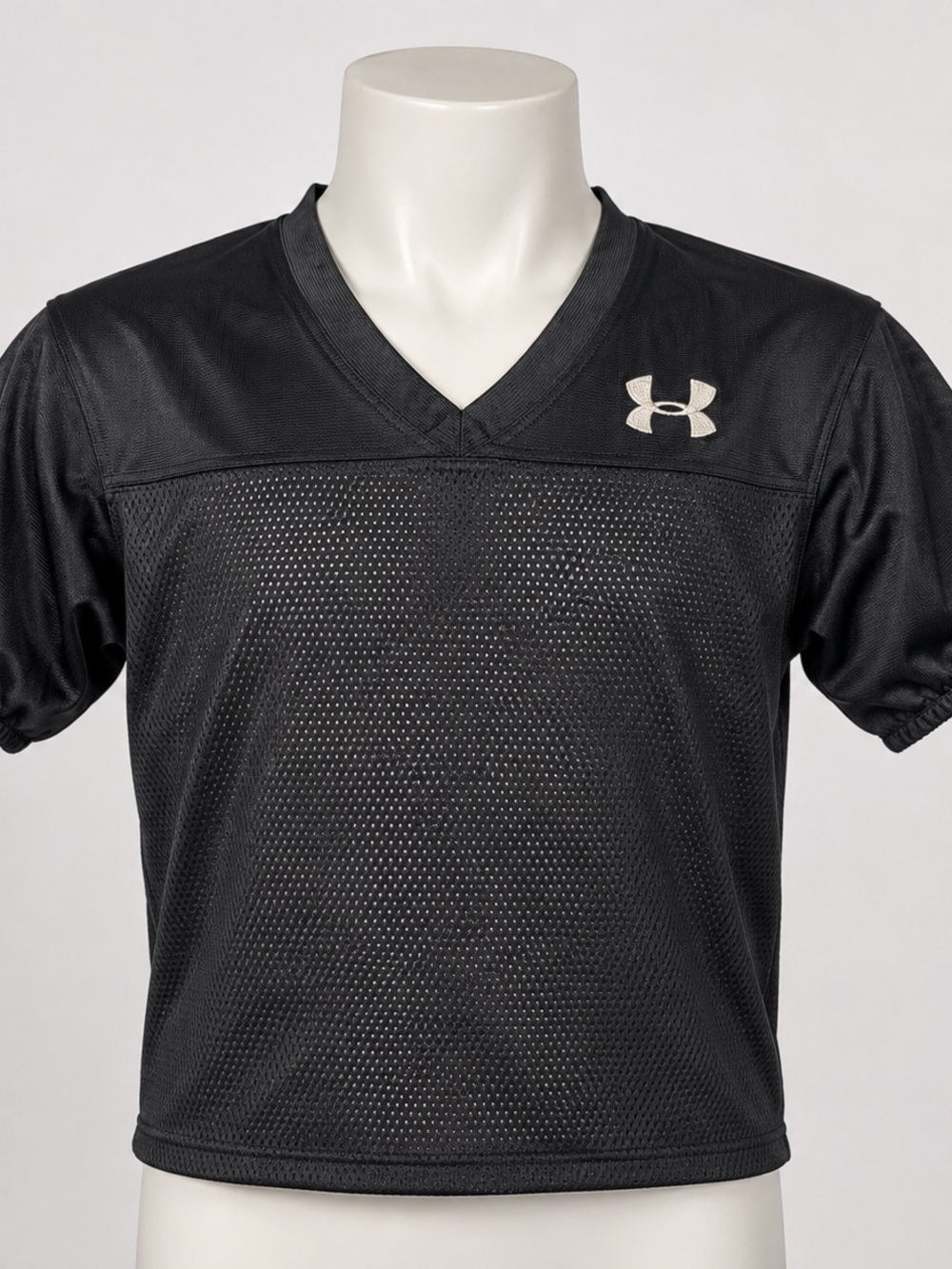 Boys’ Under Armour Youth Black Mesh Football Practice Jersey Size S